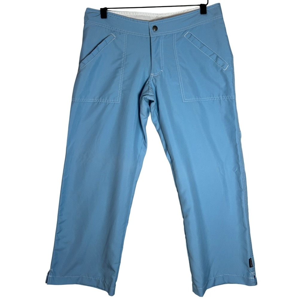 prAna Meme Capri Crop Pants Women's‎ Small Light Blue Outdoor Active